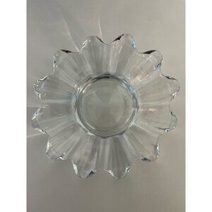 Vintage Indiana Glass Scalloped Pressed Glass Candy/Nut Bowl – Made in USA – 196